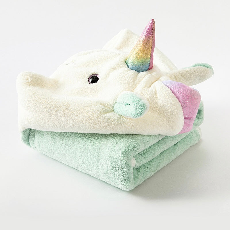 Starlume Unicorn Hooded Towel Berriscent