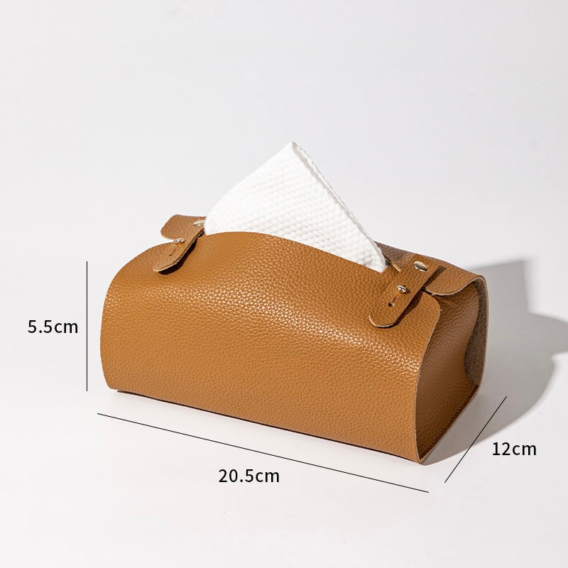 Elegance Leather Tissue Box Cover Berriscent