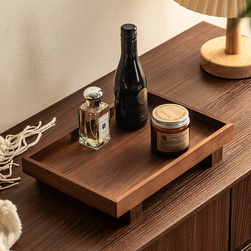Solid Walnut Elevated Display Tray Berriscent