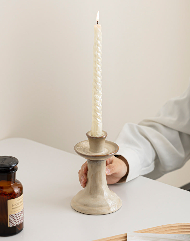 Sculpted Harmony Ceramic Candle Holder Berriscent