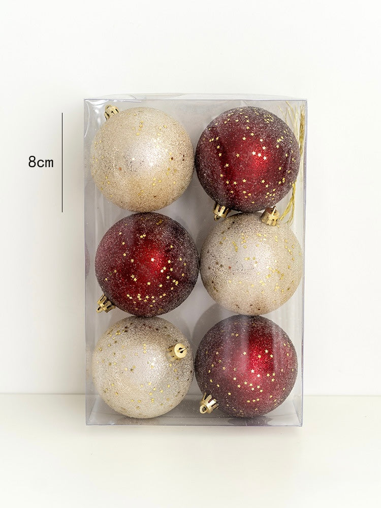 Luxurious Velvet & Glitter Christmas Ornaments Set