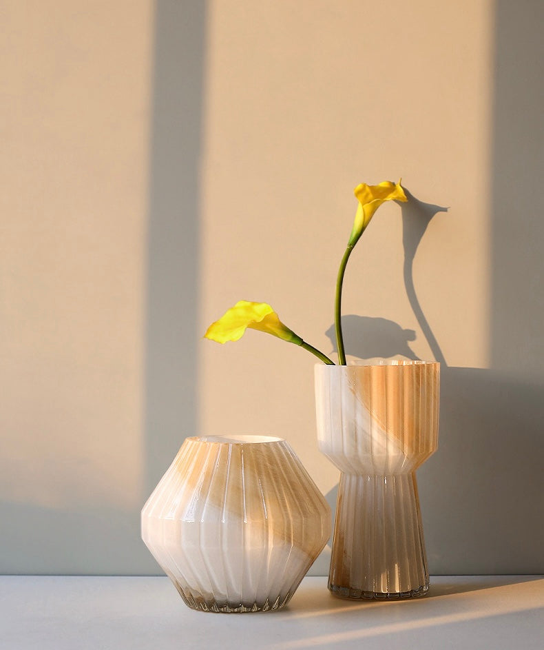 Sandy Marble Glass Vase Berriscent