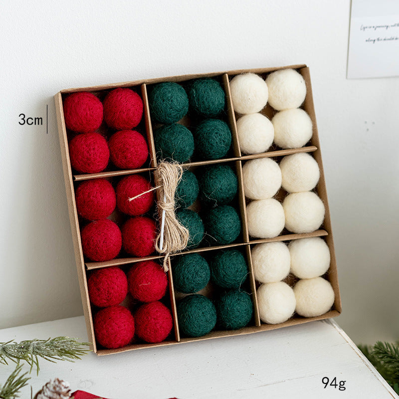 Nordic Wool Baubles — Handcrafted Felt Christmas Ornaments (Assorted Sets)