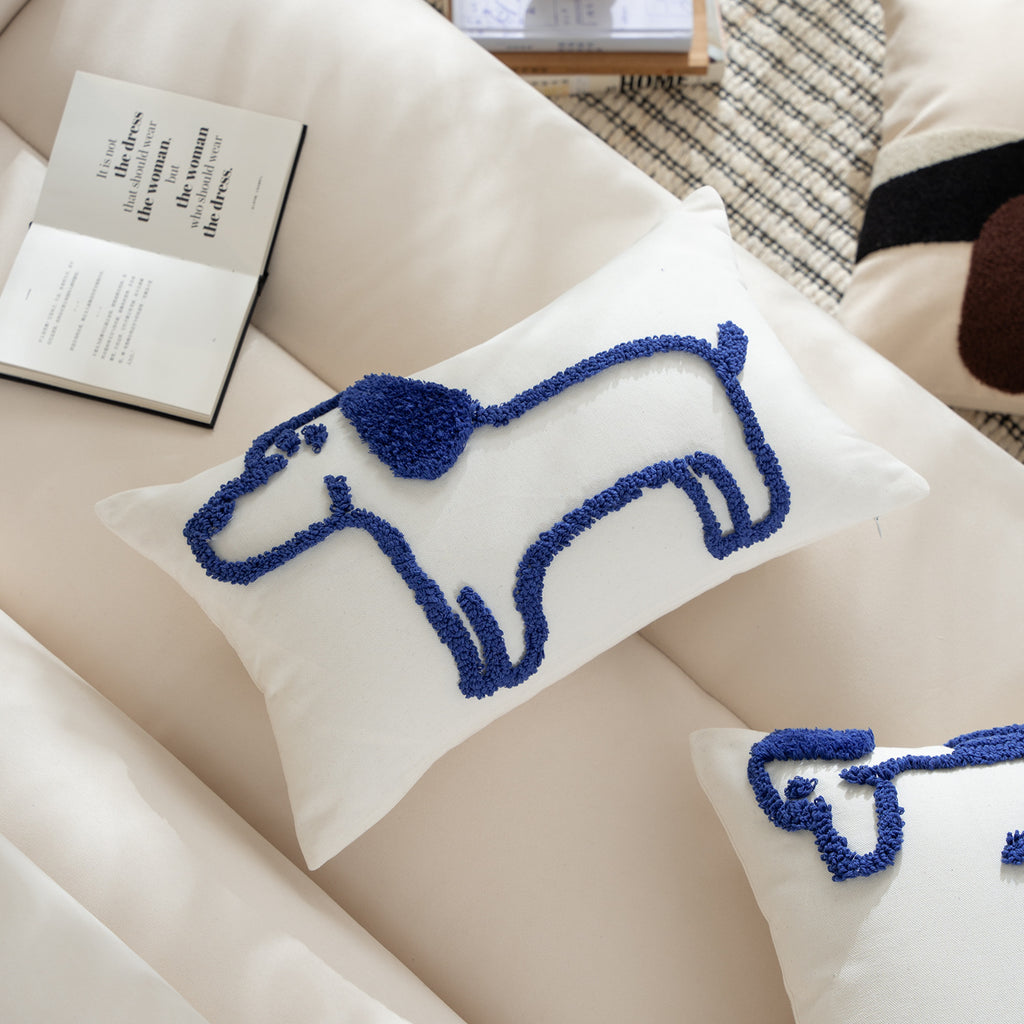 Dachshund Line Art Pillow Case Berriscent