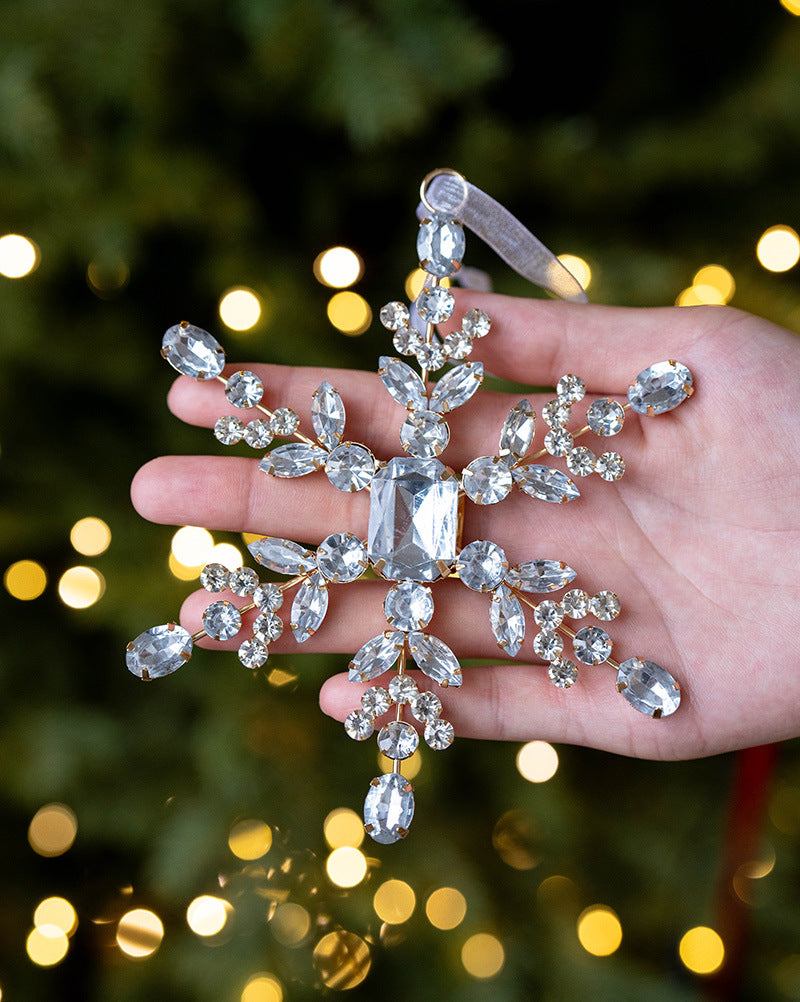 Crystal Snowflake Christmas Ornaments