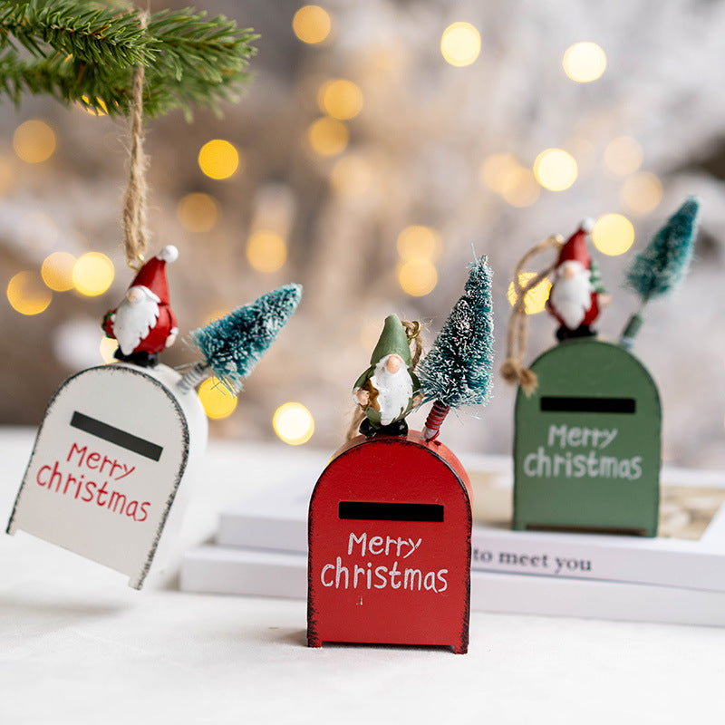 Festive Santa Mailbox Ornament Set (3 Pieces) Berriscent
