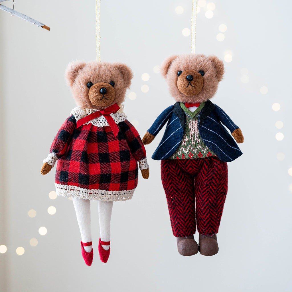 Teddy & Bonnie – Holiday Bear Ornaments Collection Berriscent