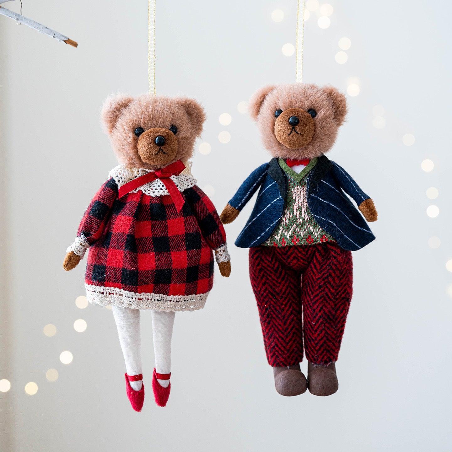 Teddy & Bonnie – Holiday Bear Ornaments Collection Berriscent