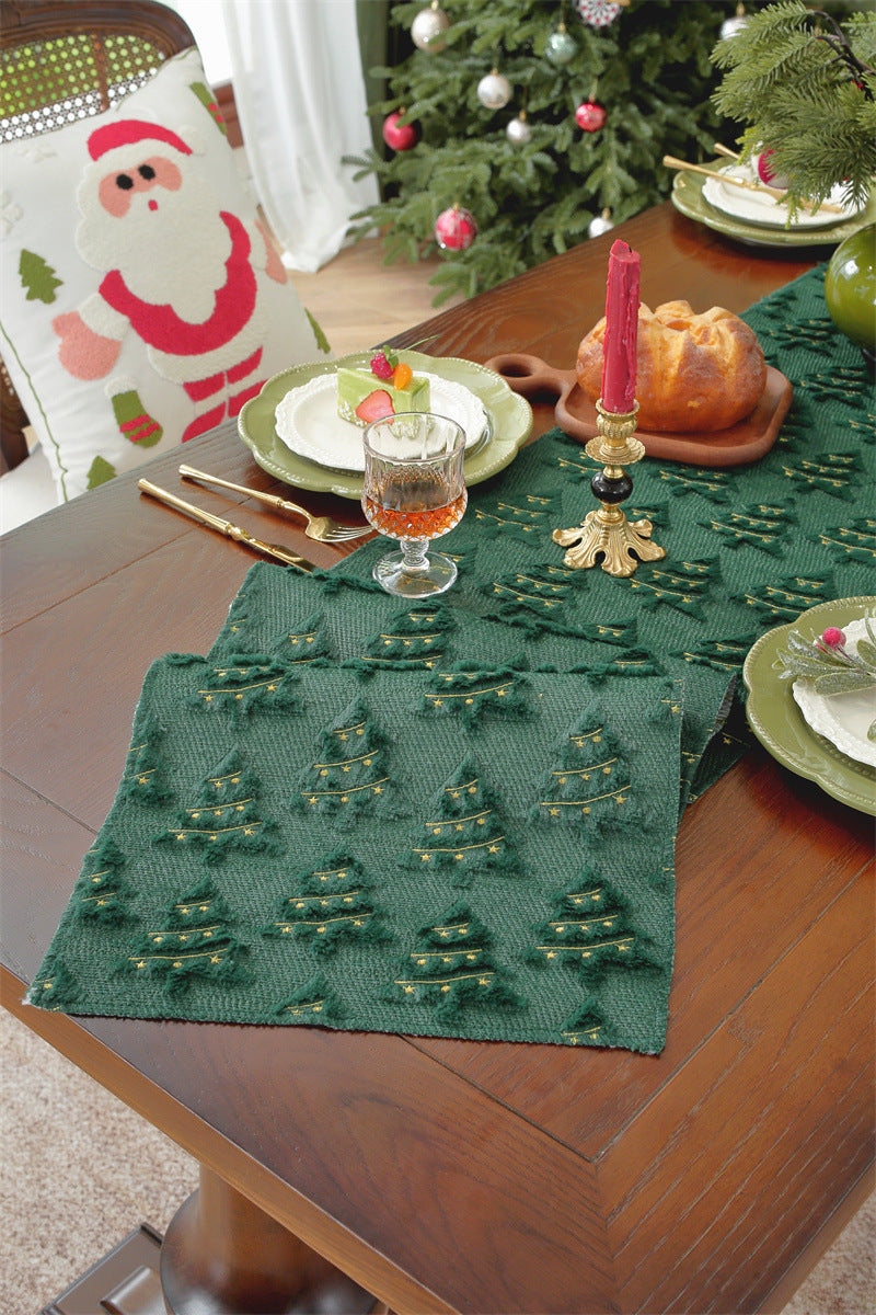 Evergreen Star Christmas Table Runner Berriscent