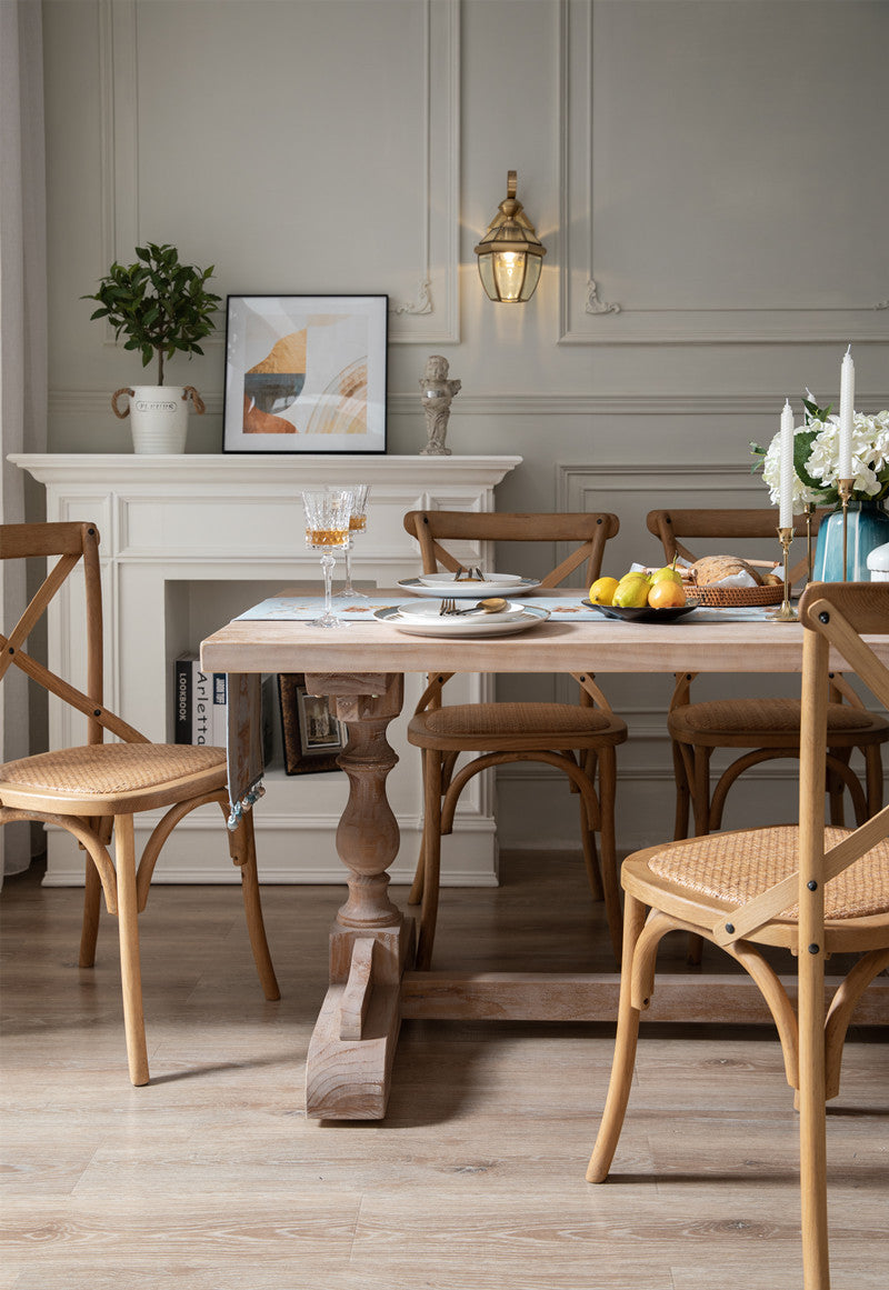 Blue Royale Floral Jacquard Table Runner Berriscent