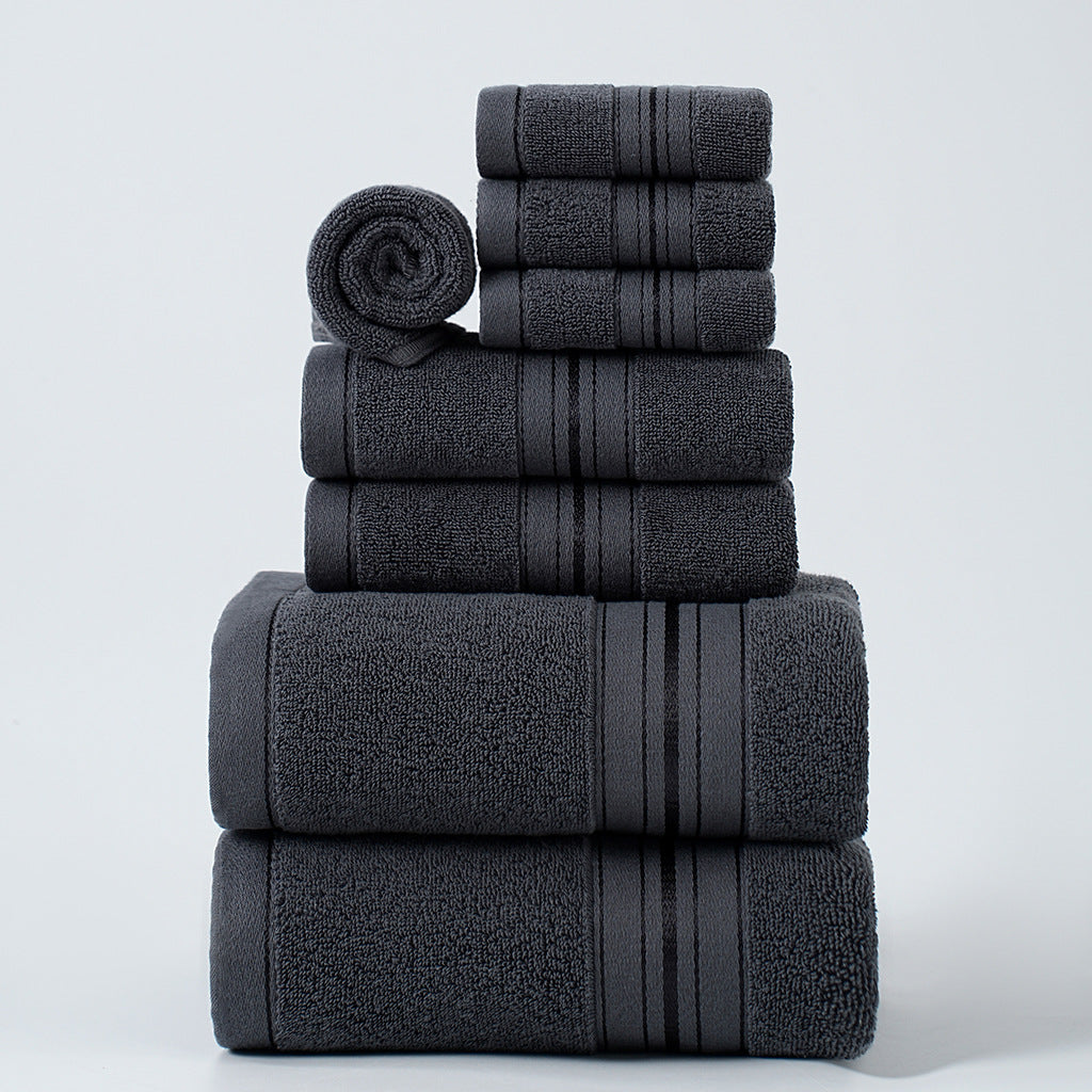 Border Rhythm | 8-Piece Cotton Towel Set