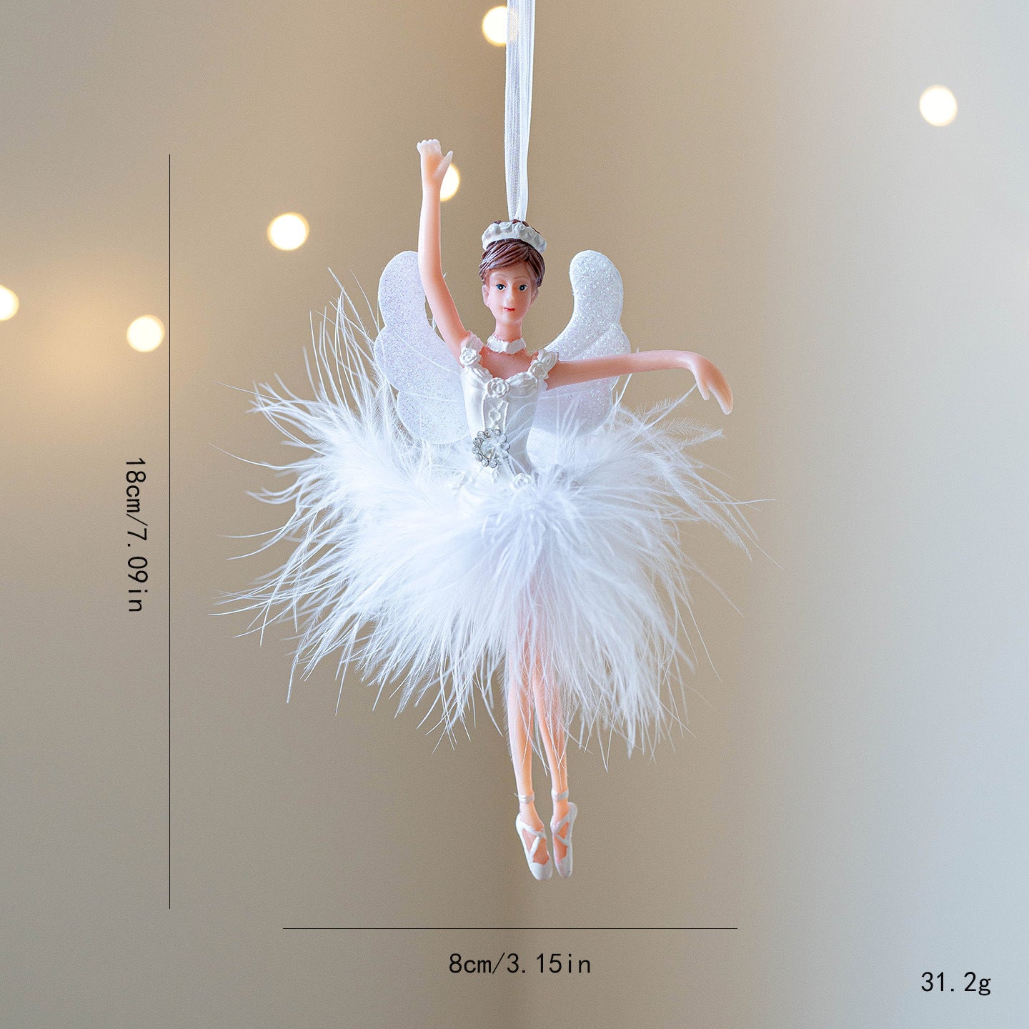 Elegant Ballerina Hanging Ornament