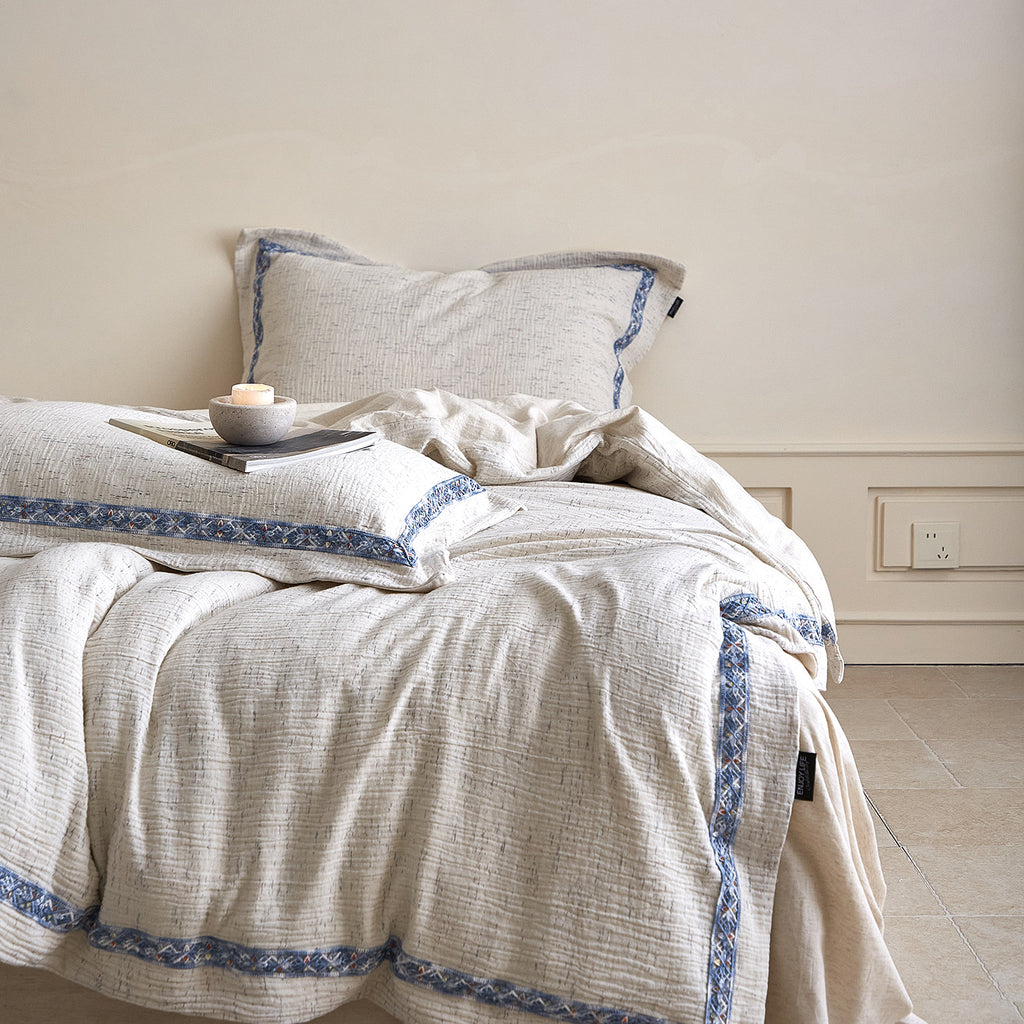 The Zen Drift Series | 80/20 Cotton-Linen Bed Linen