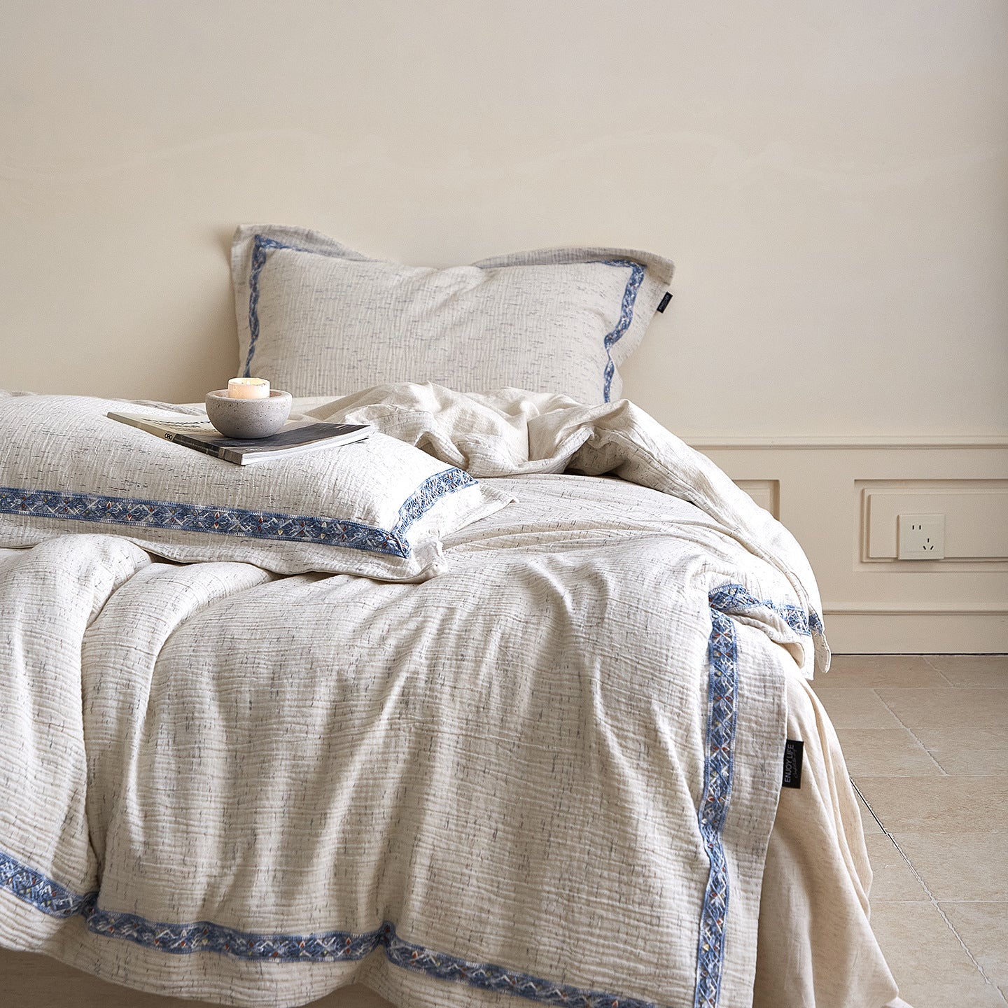 The Zen Drift Series | 80/20 Cotton-Linen Bed Linen
