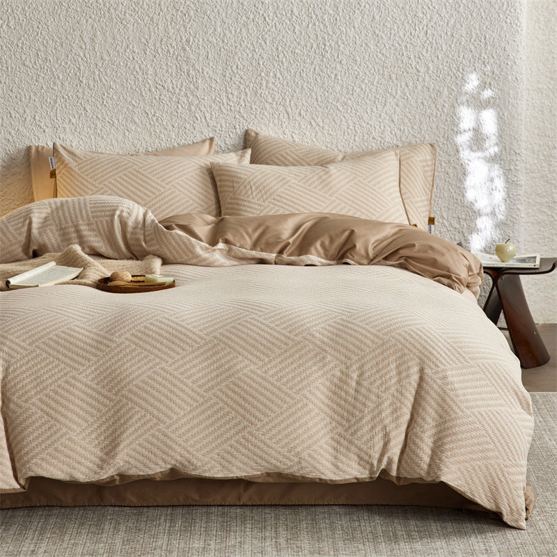 The Parquet Weave | 40s Double-Jacquard Cotton Bed Linen