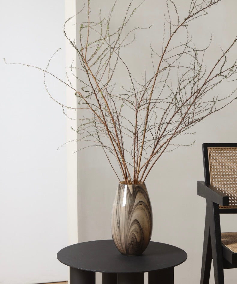 Marbled Glass Art Vase Collection Berriscent