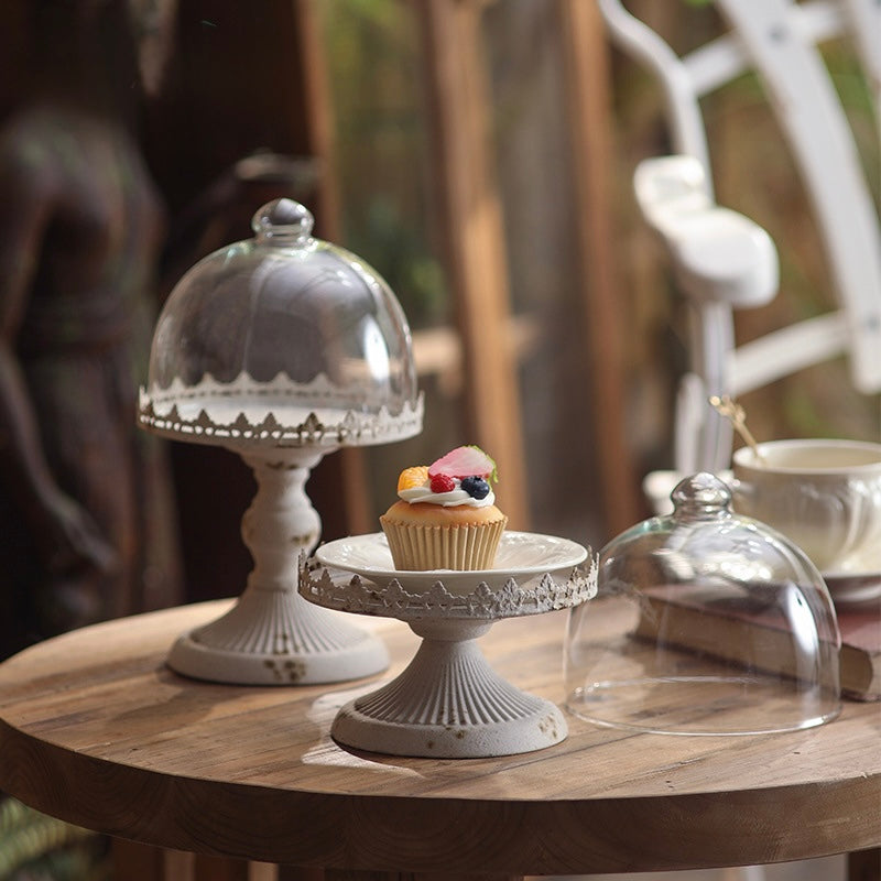 Vintage Glass Dome Pedestal Stand – Handcrafted Display Berriscent