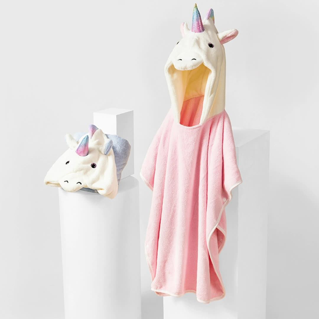 Starlume Unicorn Hooded Towel Berriscent