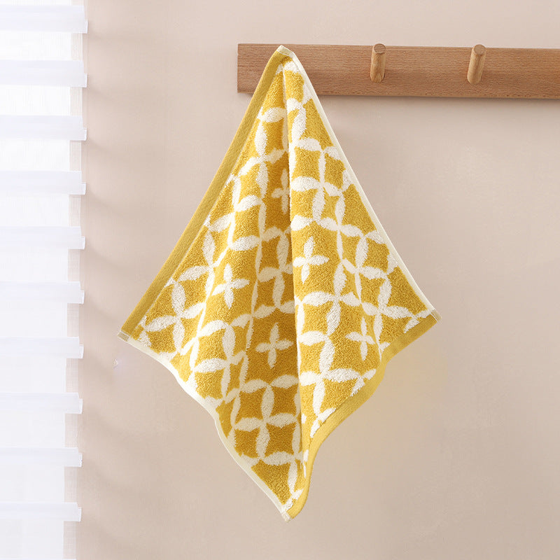 Geometric Cotton Face Towel Berriscent