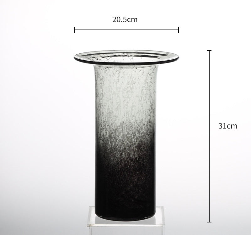 Smoky Gradient Art Glass Vase Berriscent
