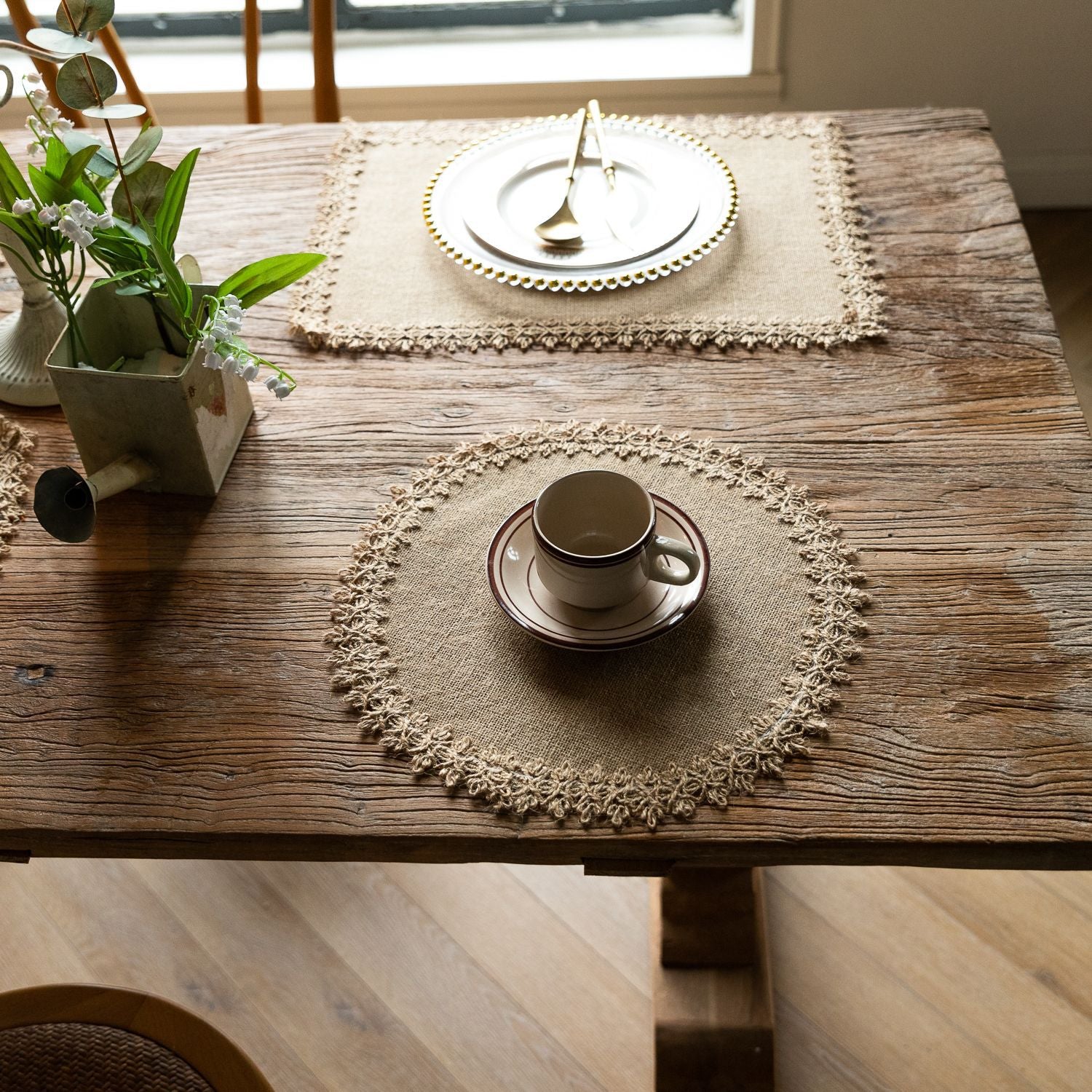 Rustic Bloom Round Placemat – 38 cm Berriscent