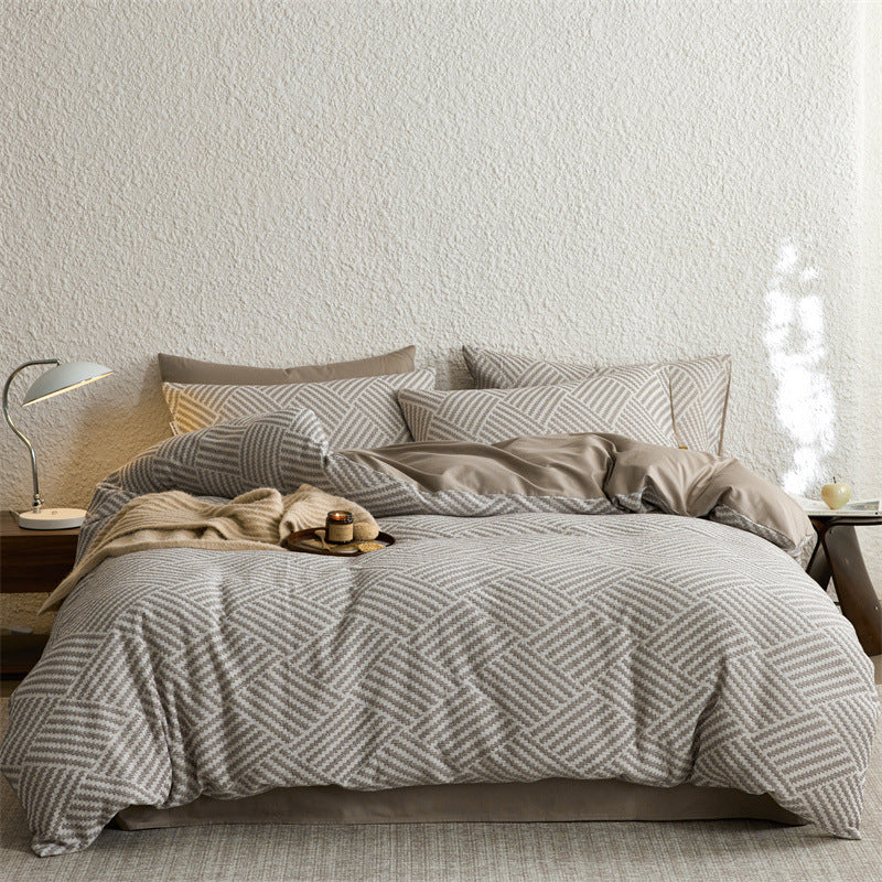 The Parquet Weave | 40s Double-Jacquard Cotton Bed Linen