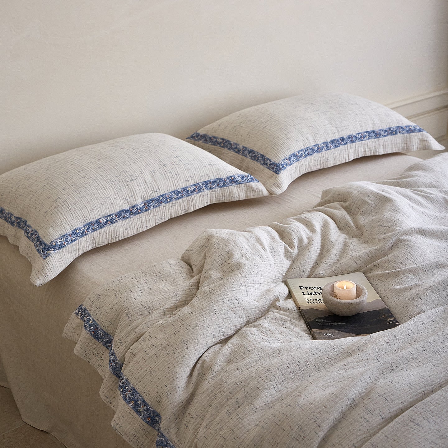 Atelier Jacquard Cotton & Linen Bedding Set Berriscent