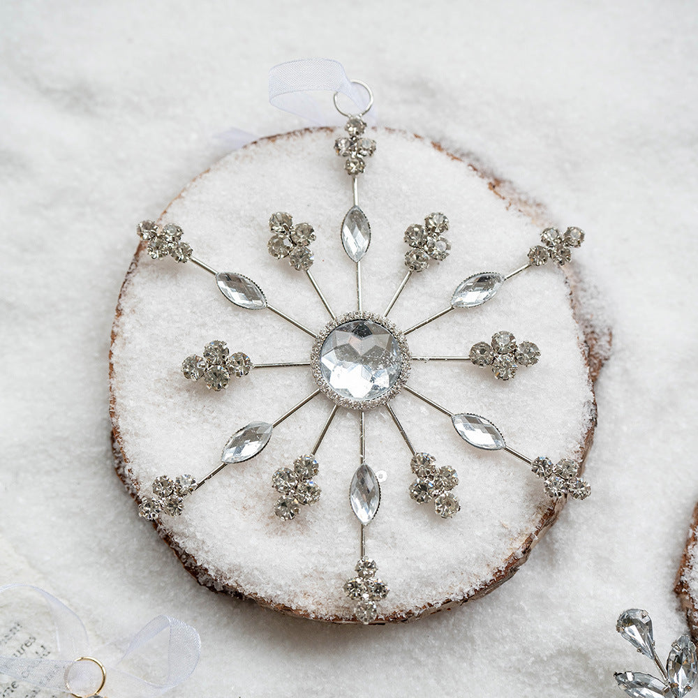 Crystal Snowflake Christmas Ornaments