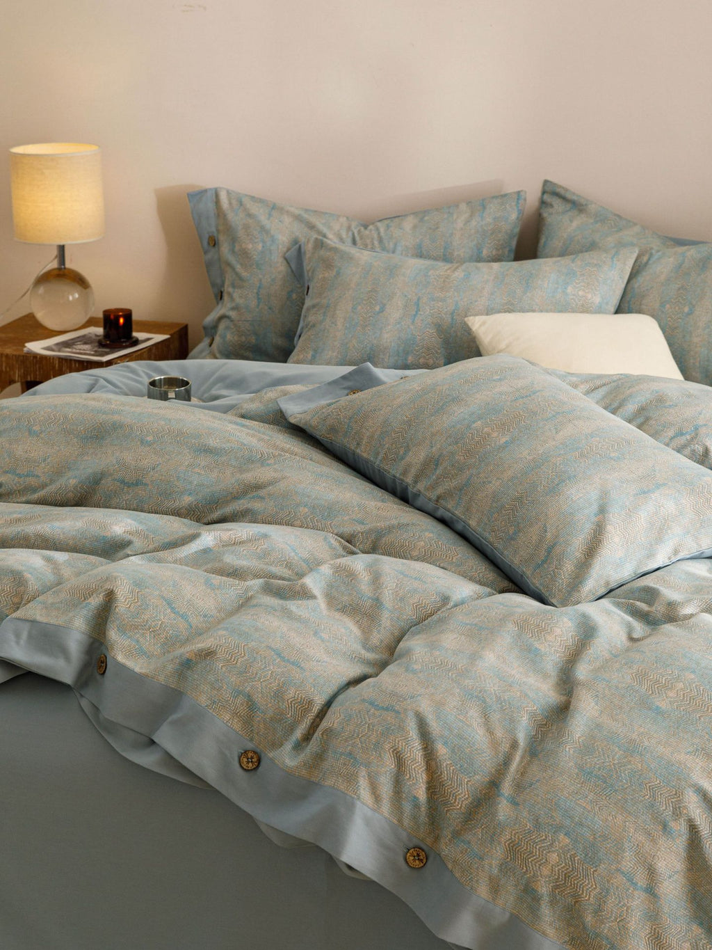 Celestial Weave Brushed Cotton Bedding Set Berriscent