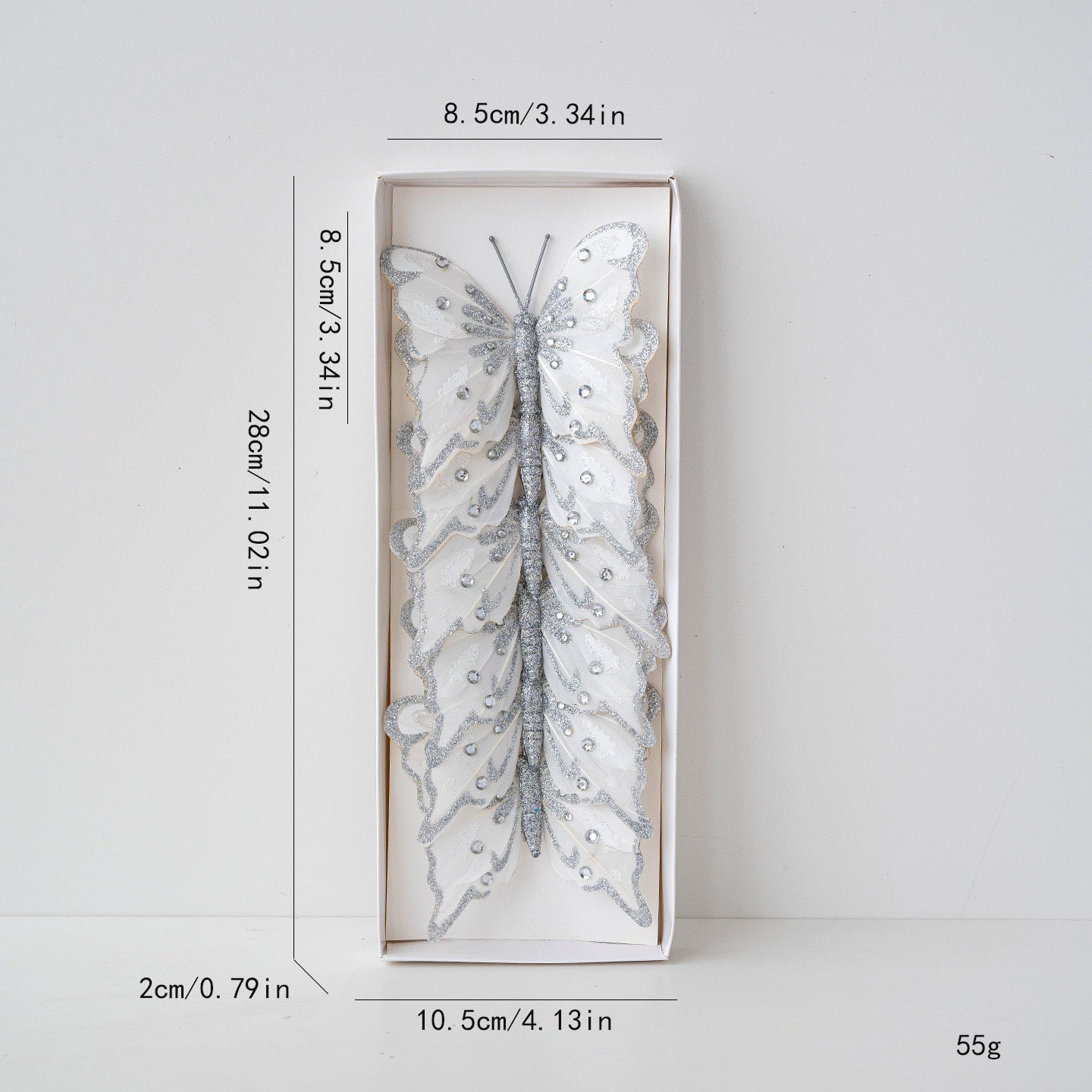 Crystal Wing Butterfly Clip Berriscent