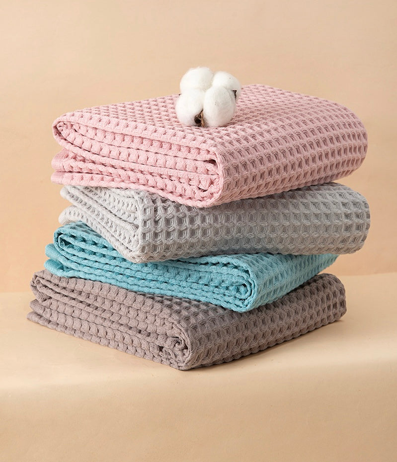 Waffle Weave Cotton Bath Towel Berriscent
