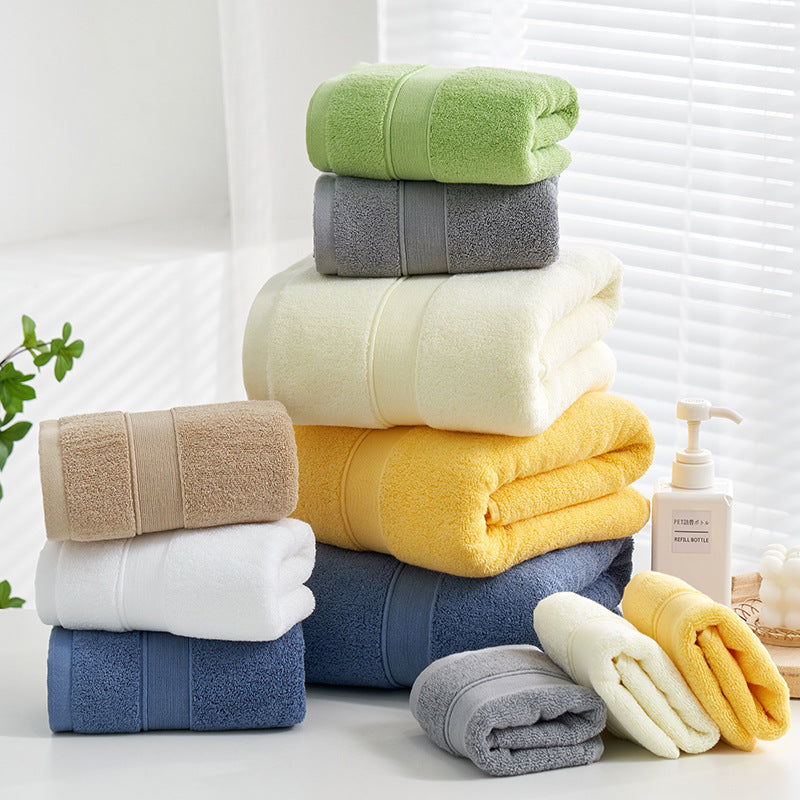 Luxury Combed Cotton Bath Towel Set – 500g Thick Plush Comfort Berriscent