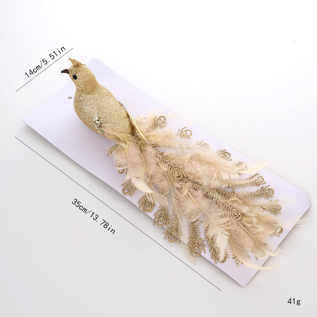Christmas Luxury Bird & Peacock Ornament Collection