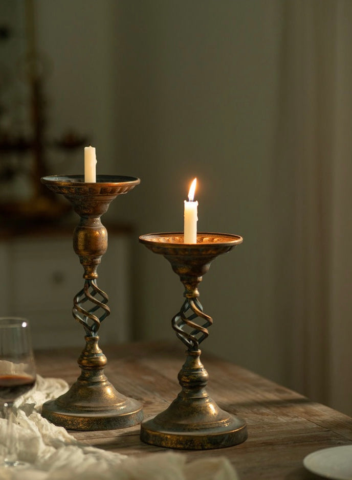 The Elysian Spiral Candle Holders Berriscent