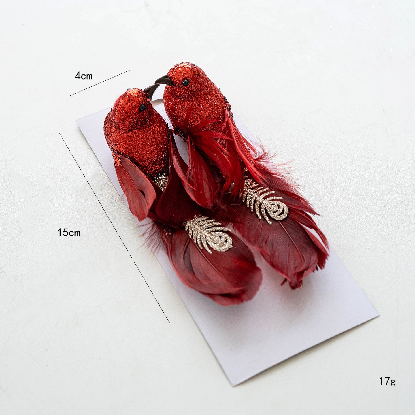 Enchanted Feathered Birds – Pair Ornaments