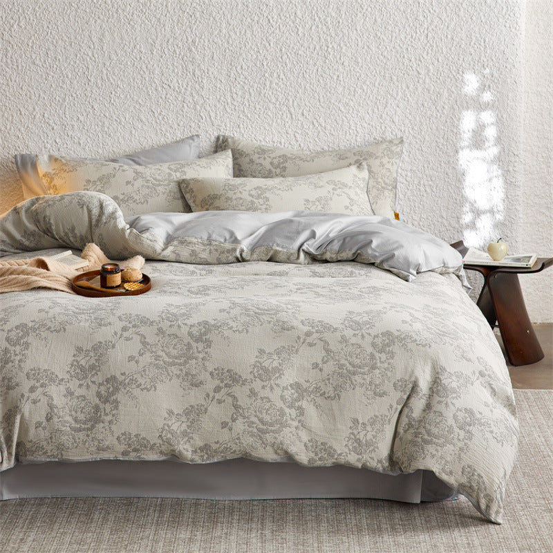 The Rose Garden | 40s Double-Jacquard Cotton Bed Linen