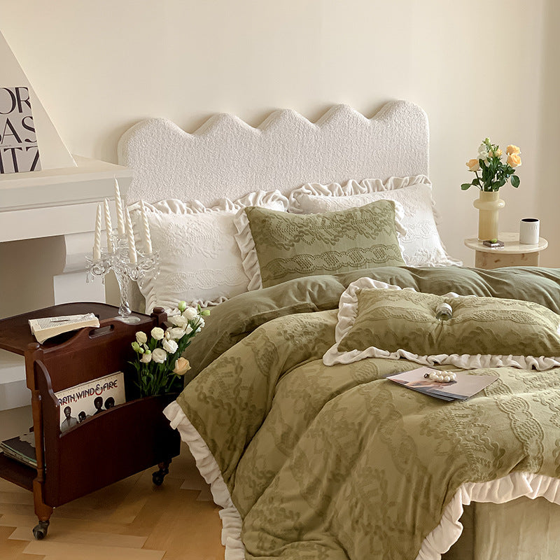 Sage Château Bedding Set (4-Piece) Berriscent