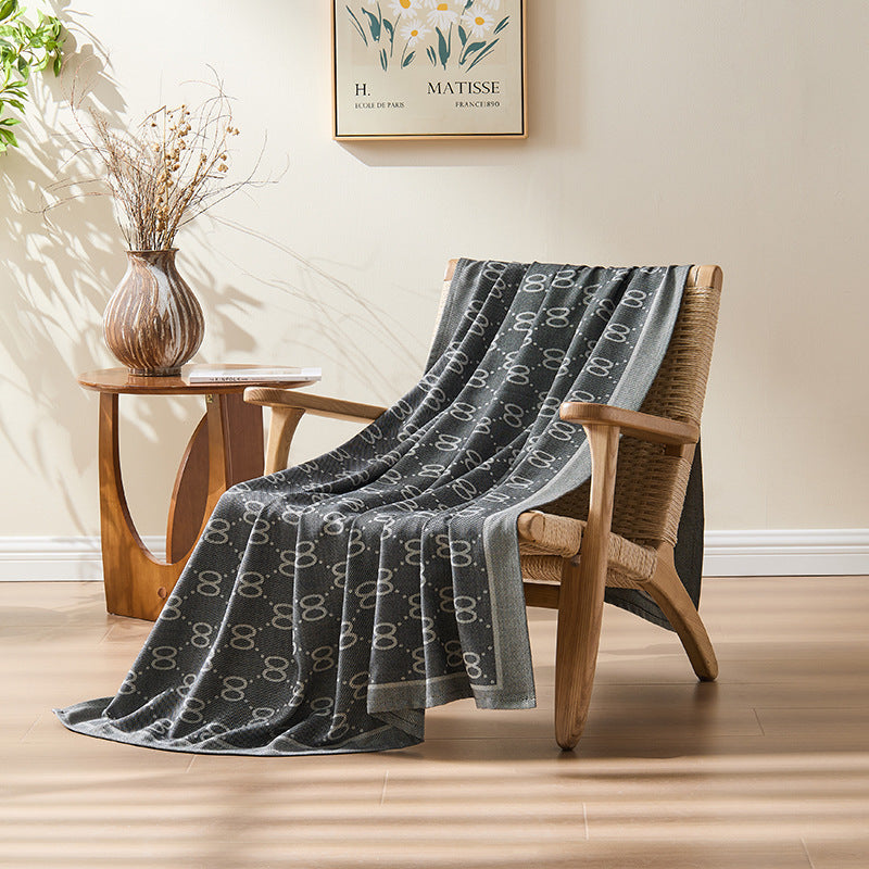 Eterna Noir Patterned Throw Berriscent