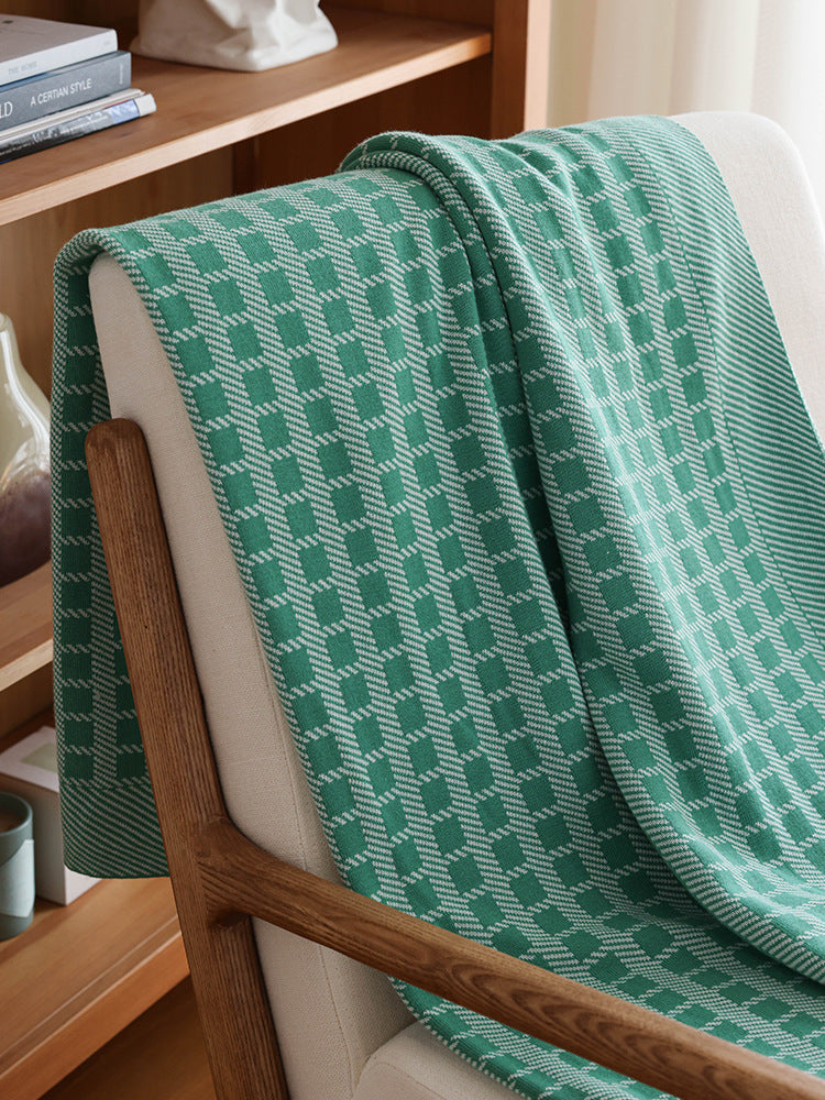 Pure Cotton Woven Throw Berriscent