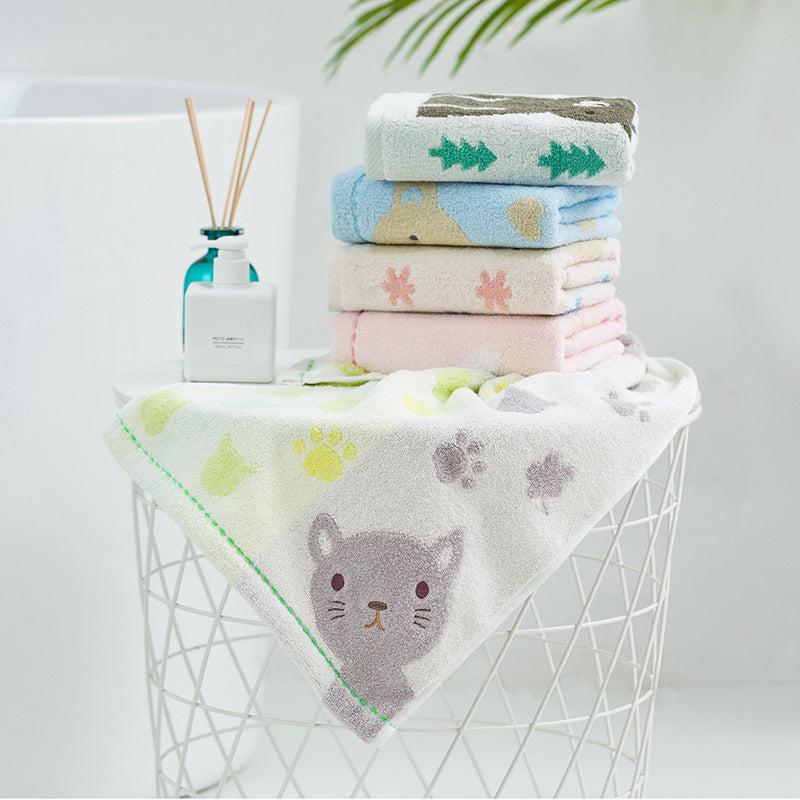 Animal Friends Cotton Hand Towel Berriscent