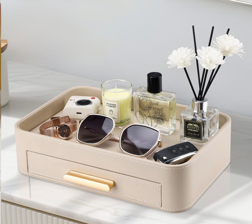 Drawer Tray Organizer with Gold Handle Berriscent