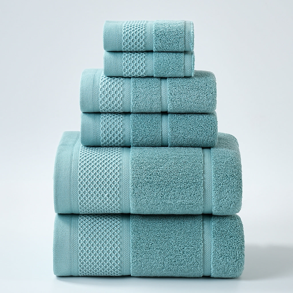 Ethereal Weave Towel Set – 6 Pieces, 100% Cotton Berriscent