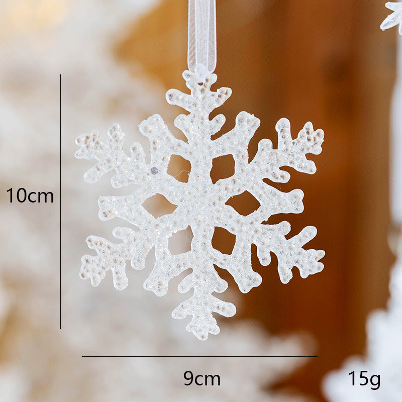 Deluxe Snowflake Christmas Ornaments Set – 10 Pieces Assorted Sizes & Designs Berriscent