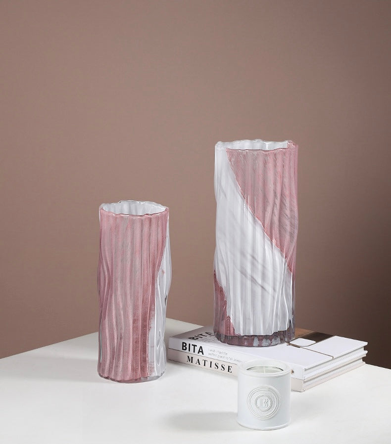 Sandy Marble Glass Vase Berriscent