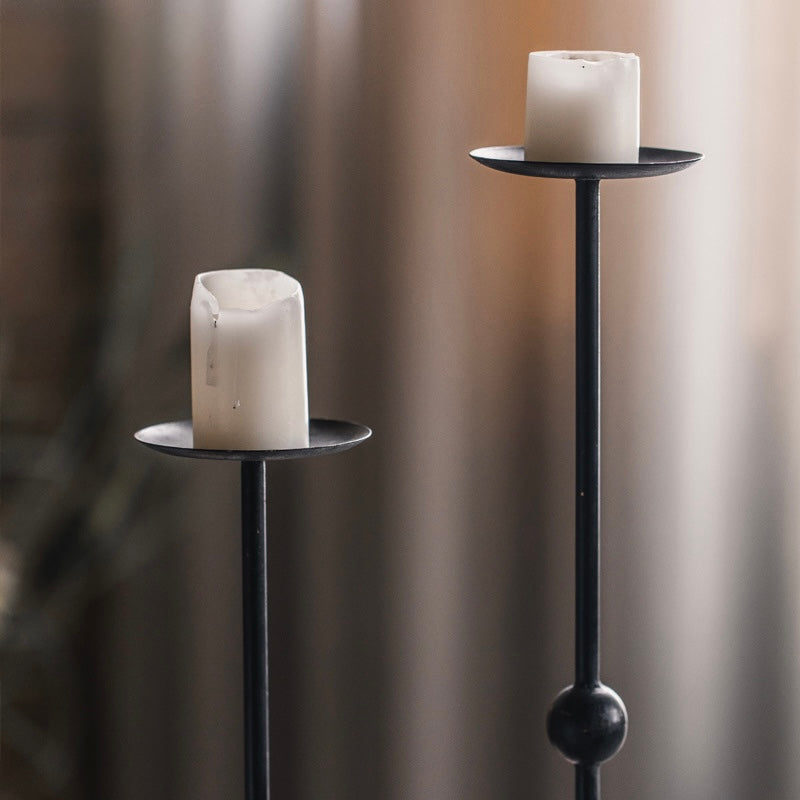 Antique Iron Candle Holder Berriscent