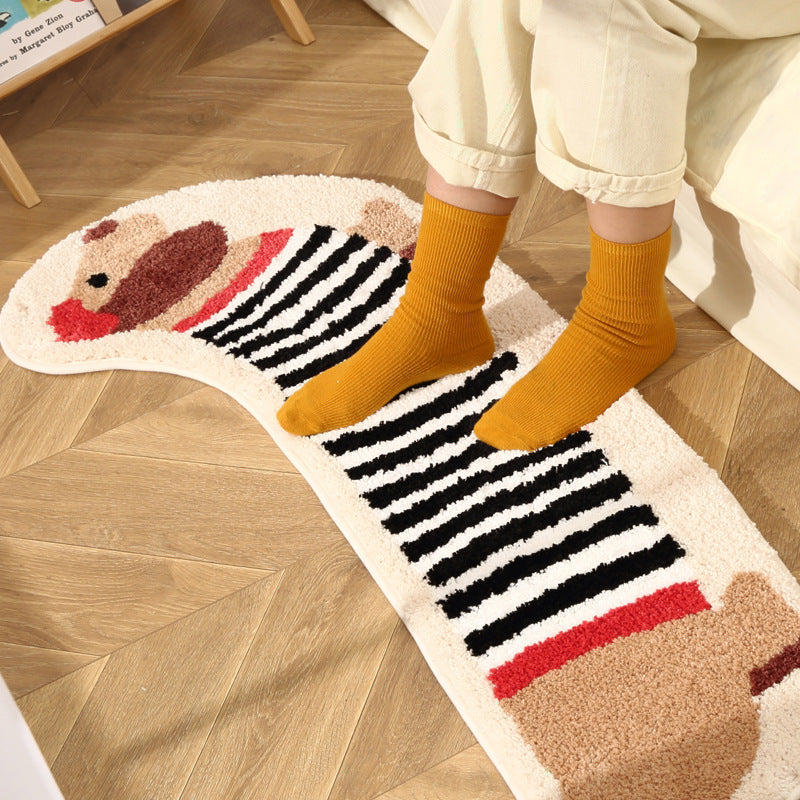Playful Puppy Long Rug for Kids’ Rooms Berriscent