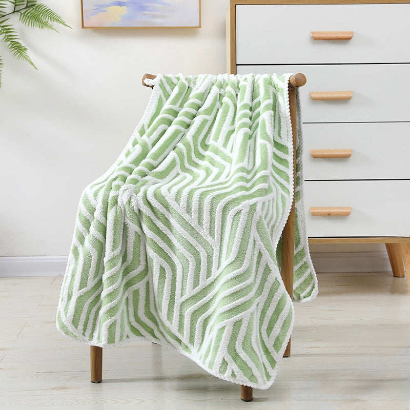 Waveform Touch Coral Fleece Towel Collection Berriscent