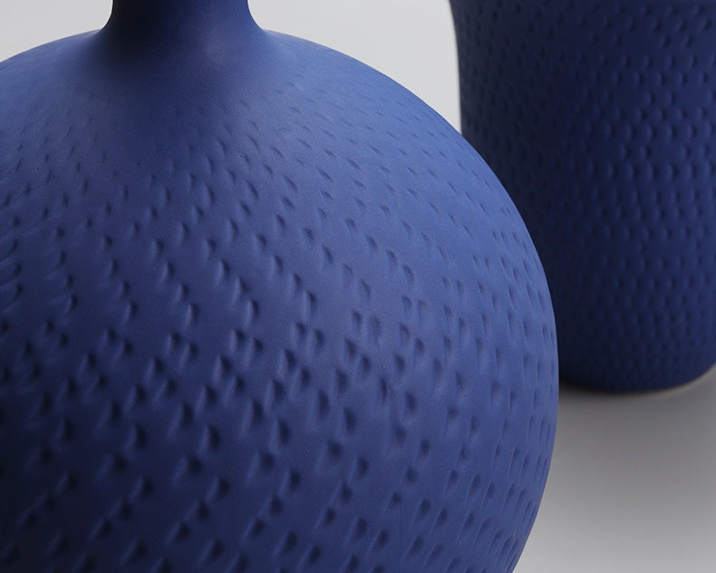 Textured White Ceramic Vase Collection Berriscent