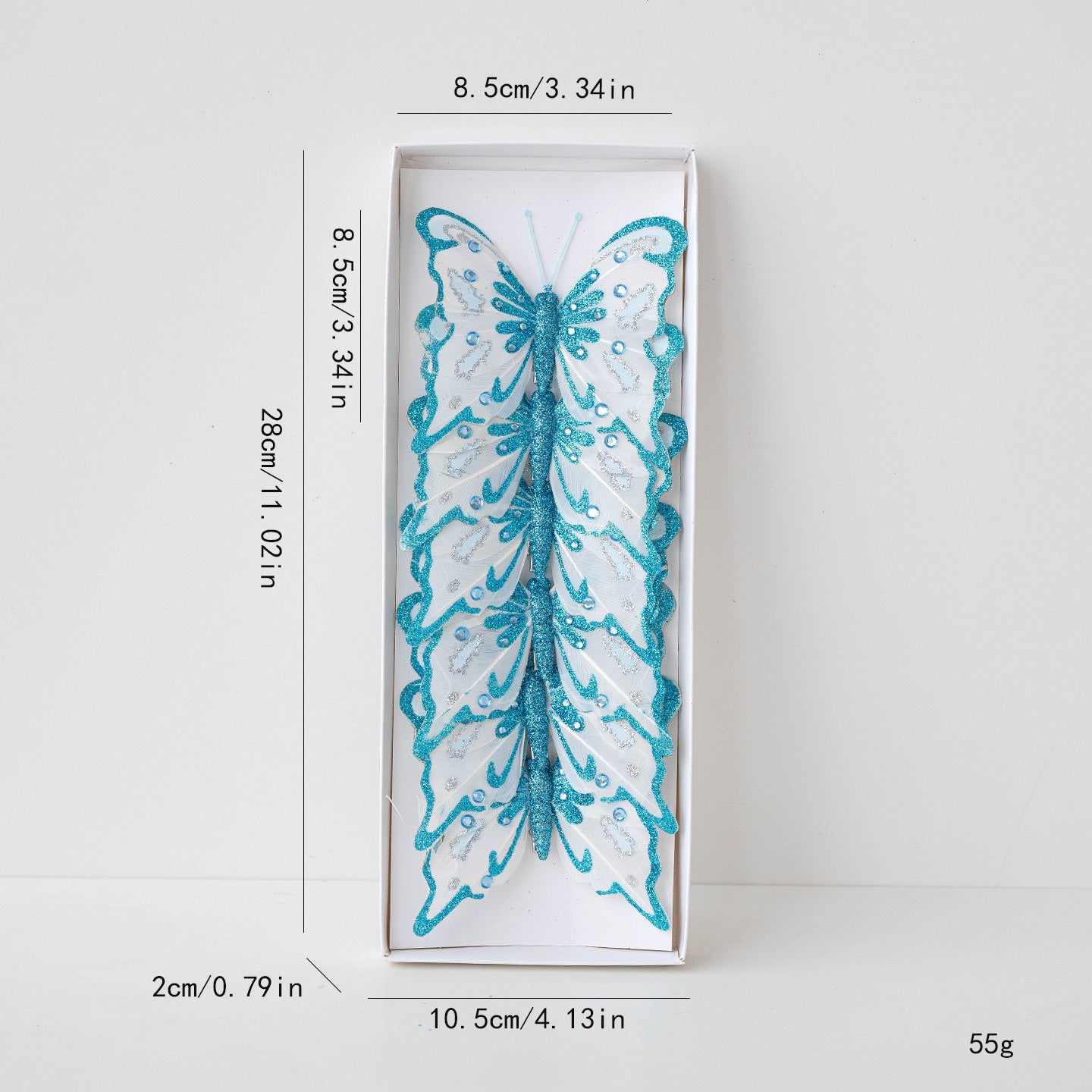 Crystal Wing Butterfly Clip Berriscent