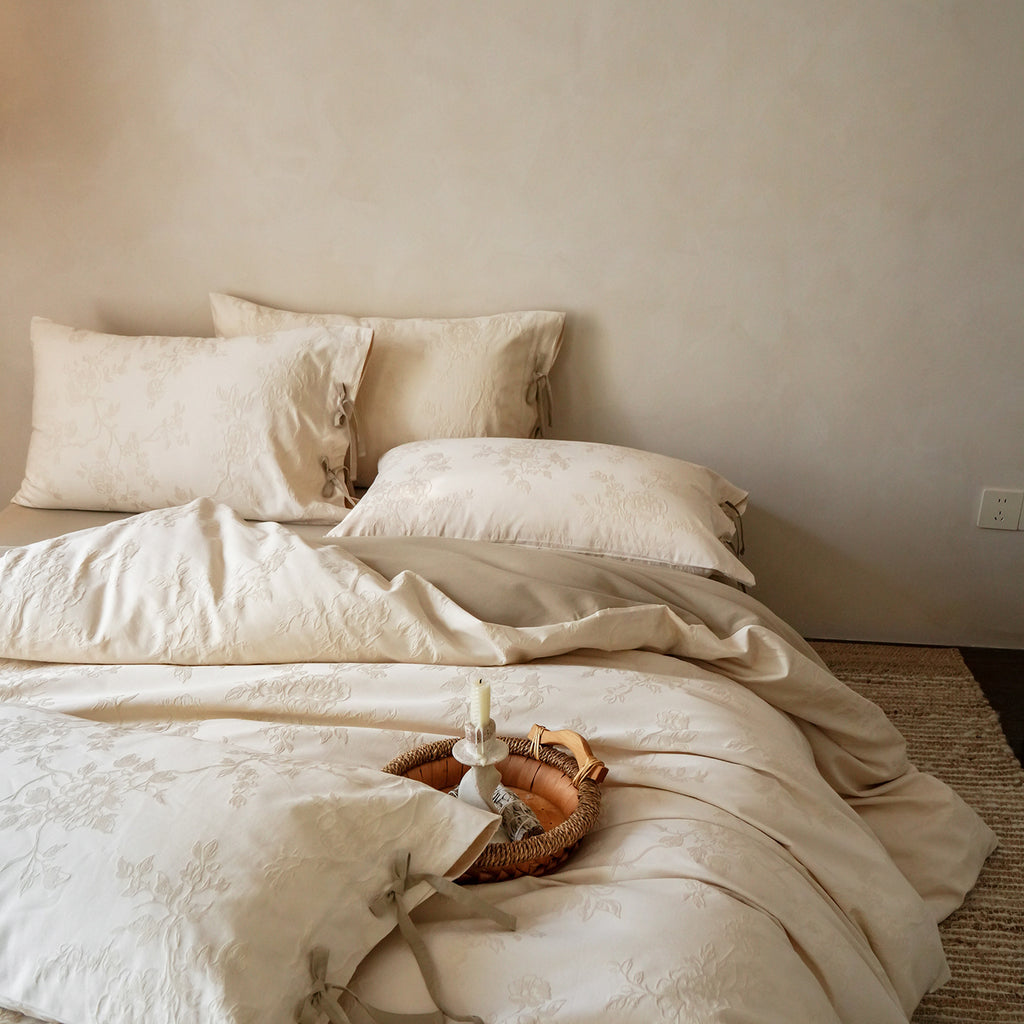 Long-Staple Cotton Brushed Bedding Set Berriscent